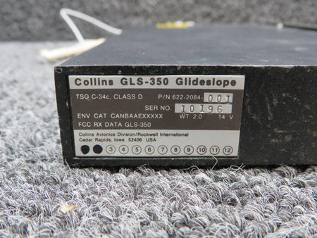 Collins 622-2084-001 Collins GLS-350 Glideslope Receiver (Volts: 14)