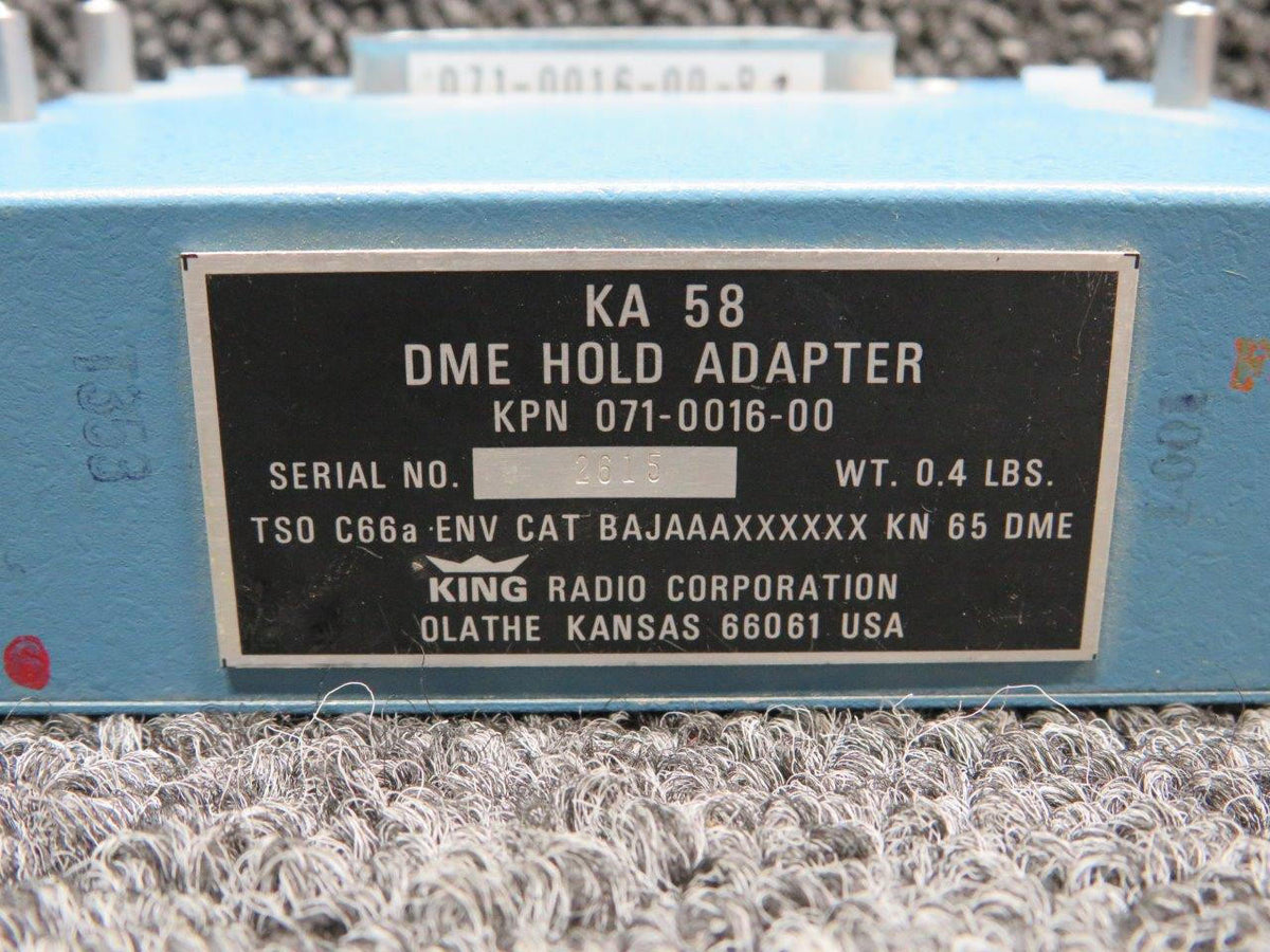 King Radio 071-0016-00 King Radio KA-58 DME Hold Adapter