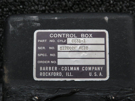 Barber Coleman CYLZ6631-1 Barber-Colman Control Box with Mount