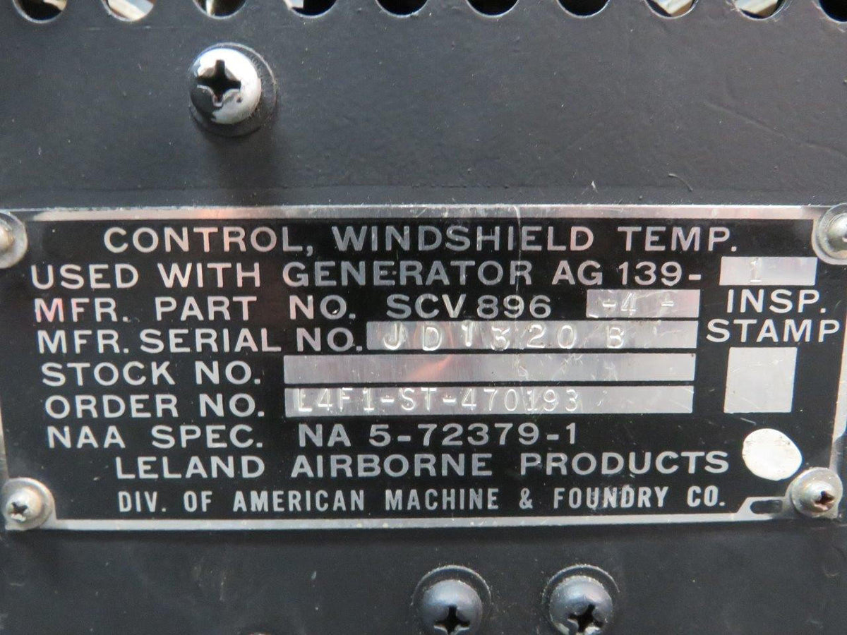 Leland Electrosystems Inc SCV896-4 Leland Windshield Temperature Control