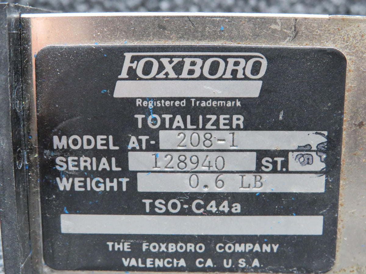 Foxboro AT-208-1 Foxboro Fuel Flow Totalizer Indicator