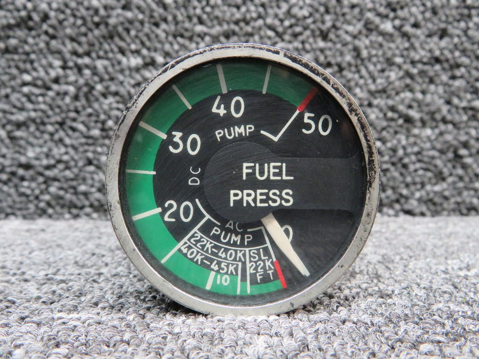 Edison 217-02211 (Alt: 3883020-503) Edison Fuel Pressure Indicator (0-50 PSI) (26V)