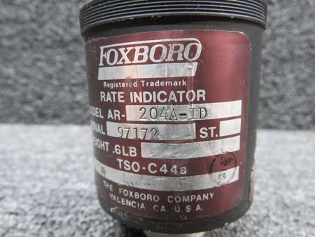 Foxboro AR-204A-ID (Alt: 81E6610306) Foxboro Fuel Flow Indicator