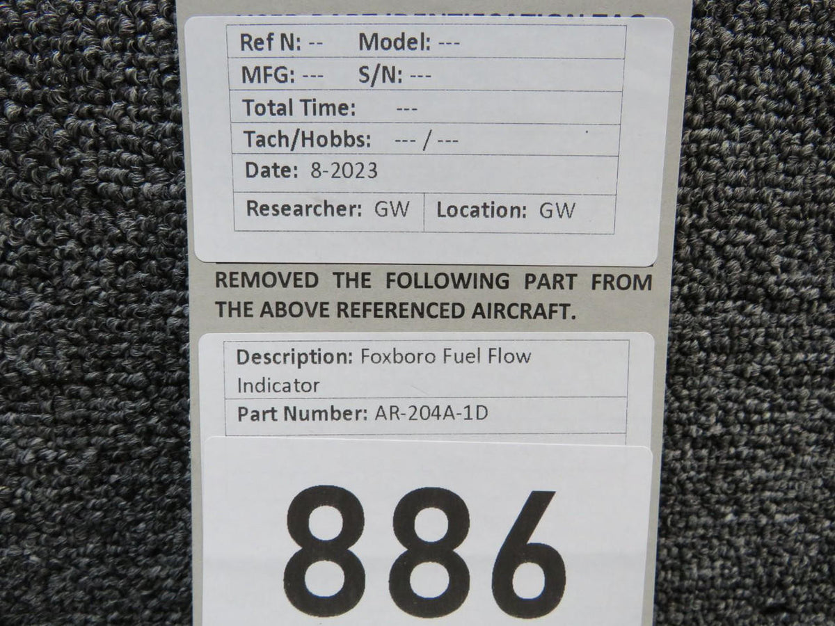 Foxboro AR-240A-1D Foxboro Fuel Flow Indicator