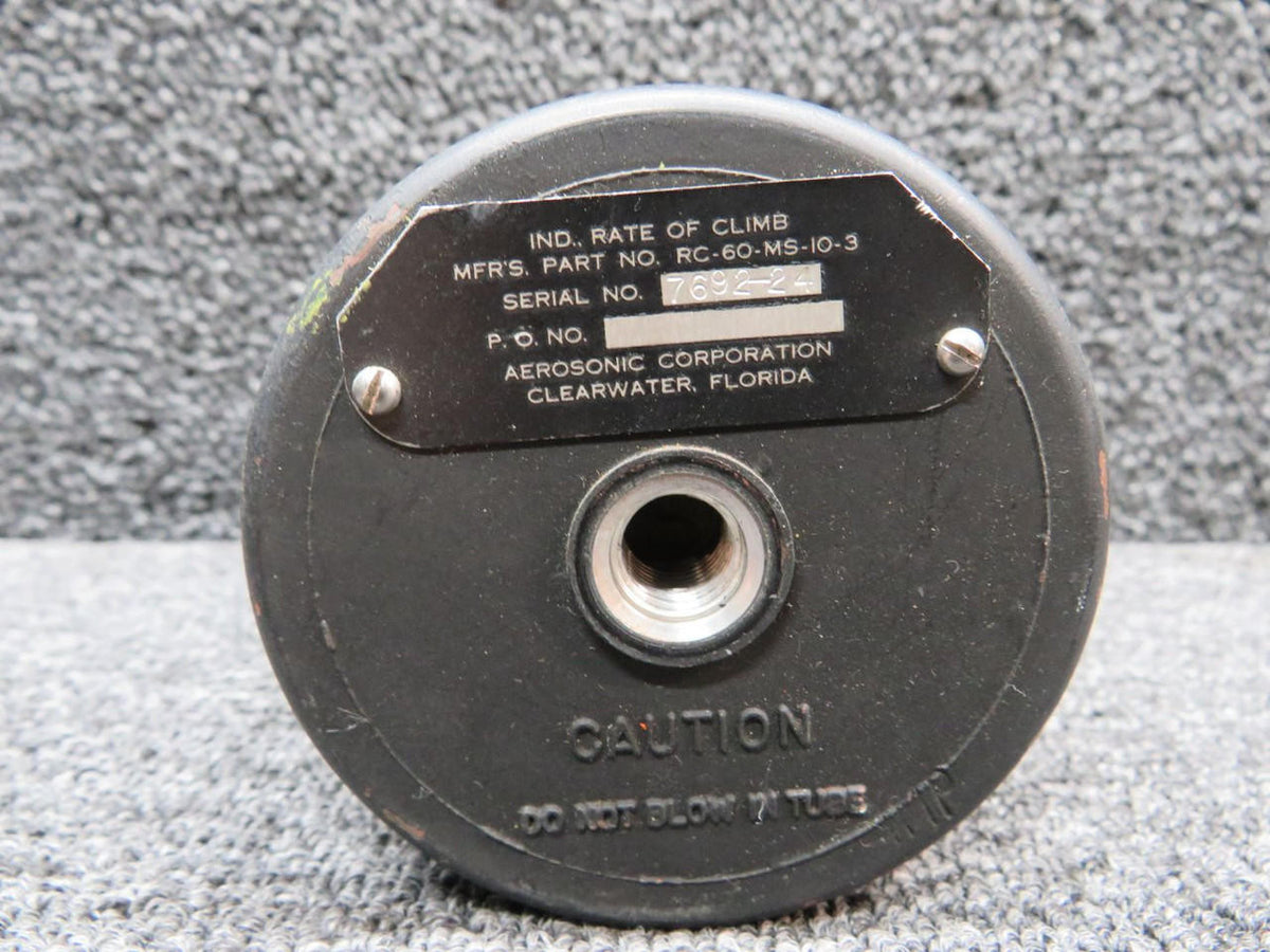 Aerosonic RC-60-MS-10-3 Aerosonic Rate of Climb Indicator