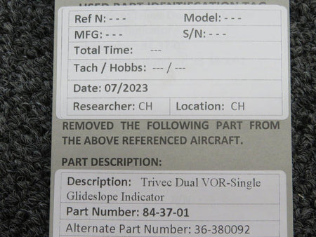 Trivec 84-37-01 (Alt: 36-380092) Trivec Dual VOR-Single Glideslope Coupler