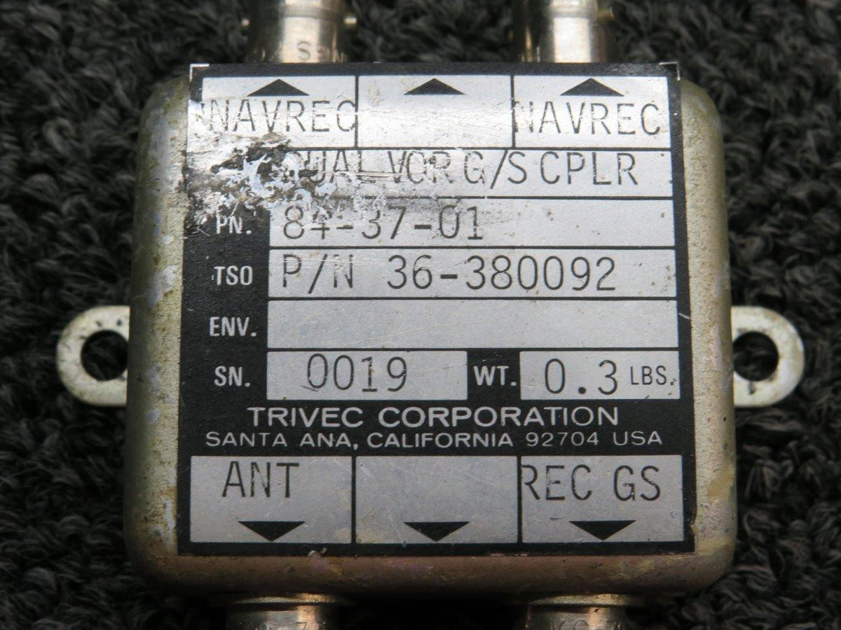 Trivec 84-37-01 (Alt: 36-380092) Trivec Dual VOR-Single Glideslope Coupler