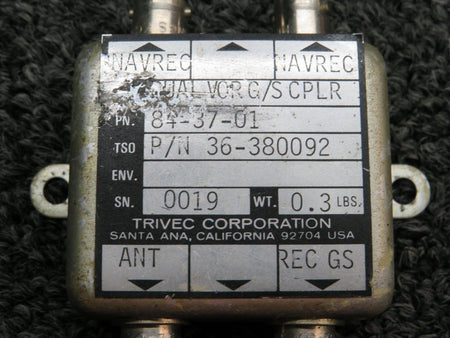 Trivec 84-37-01 (Alt: 36-380092) Trivec Dual VOR-Single Glideslope Coupler