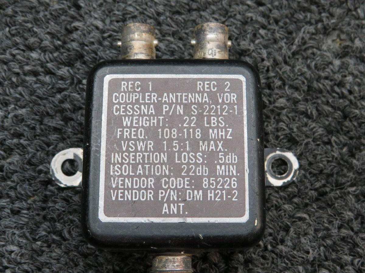Cessna Aircraft Parts DMH21-2 (Alt: S-2212-1) Cessna VOR Coupler Antenna