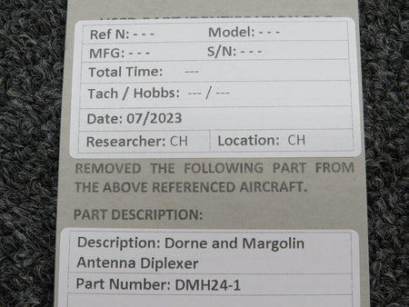 Dorne and Margolin DMH24-1 Dorne and Margolin. Antenna Diplexer