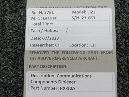 Communication Components RX10A Communications Components Diplexer