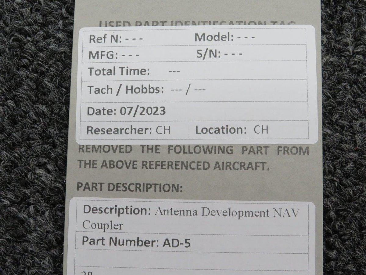 Antenna Development AD-5 Antenna Development NAV Coupler