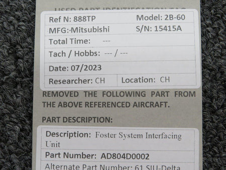 Foster AD804D0002 Foster 61 SIU-Delta System Interface Unit