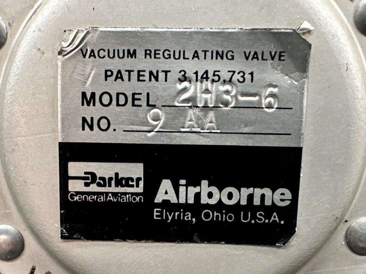 Airborne 2H3-6 Airborne Vacuum Regulating Valve