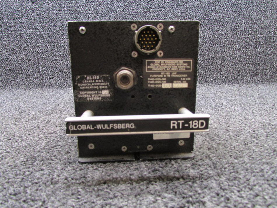 400-0125-101 Global Wulfsberg RT-18D Flitefone UHF FM Transceiver