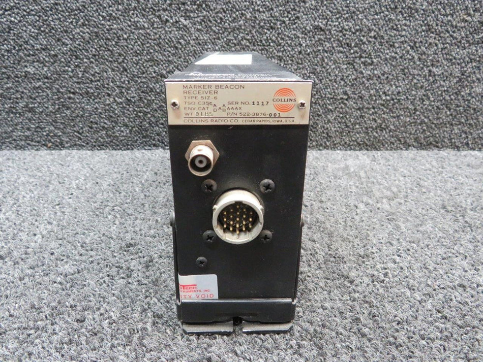 522-3876-001 Collins 51Z-6 Marker Beacon Receiver