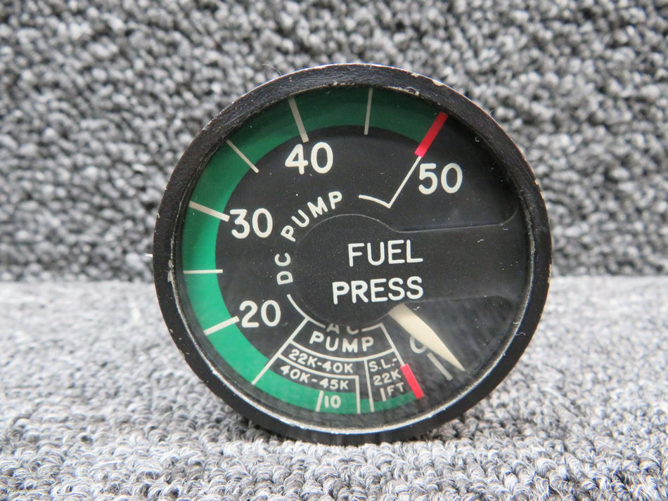 217A-50K-D2 (Alt: 3883020-503) Edison Fuel Pressure Indicator (0-50 PSI) (26V)