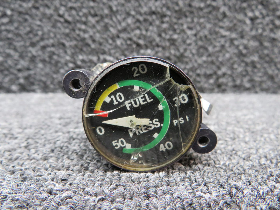 3-311-1 (Alt: 550-864) UMA Fuel Pressure Indicator w Mount Ears (Broken Glass)