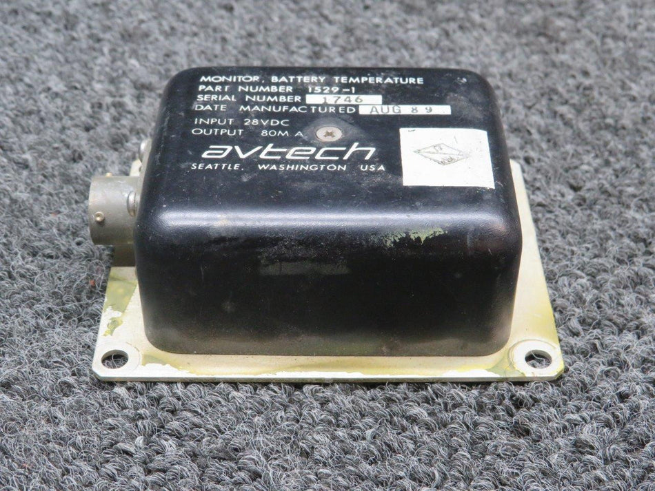 1529-1 Avtech Battery Temperature Monitor (28 Volts)