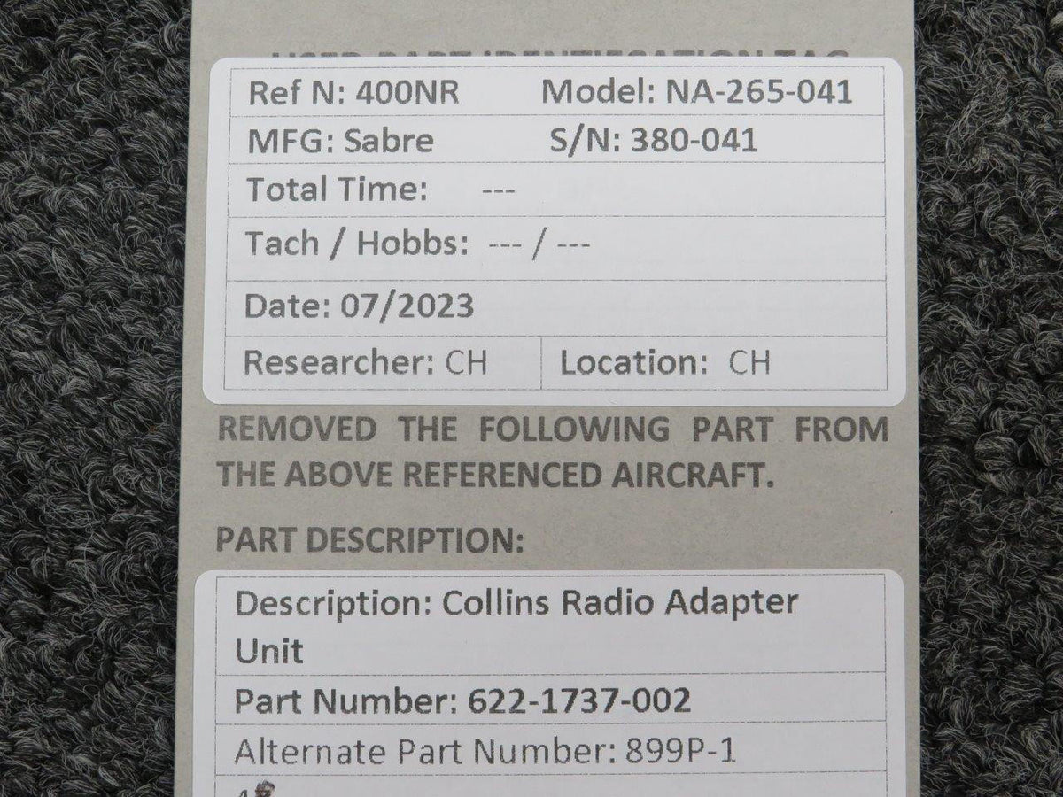 Collins 622-1737-002 Collins 899P-1 Radio Adapter Unit