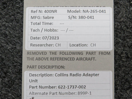 Collins 622-1737-002 Collins 899P-1 Radio Adapter Unit
