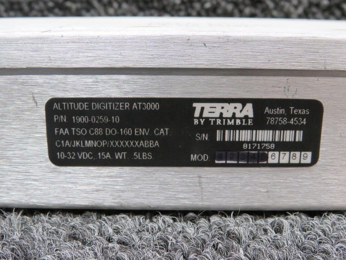Terra Corp 1900-0259-10 Terra Altitude Digitizer with Modifications (Volts: 10-32)