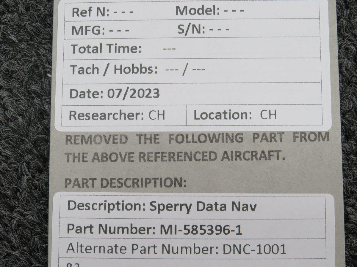 Sperry MI-585396-1 Sperry DNC-1001 Data Navigation Unit