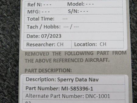 Sperry MI-585396-1 Sperry DNC-1001 Data Navigation Unit