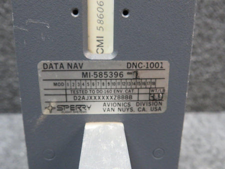 Sperry MI-585396-1 Sperry DNC-1001 Data Navigation Unit