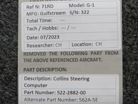 Collins 522-2882-00 Collins 562A-5E Steering Computer