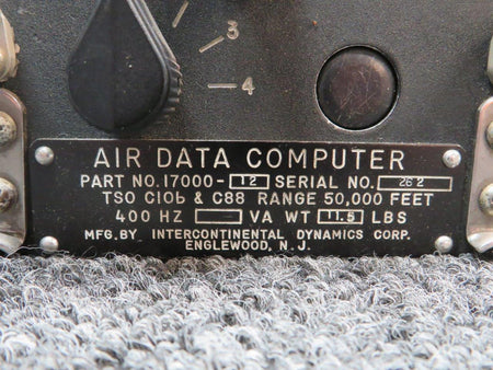 Intercontinental 170000-12 Intercontinental Air Data Computer