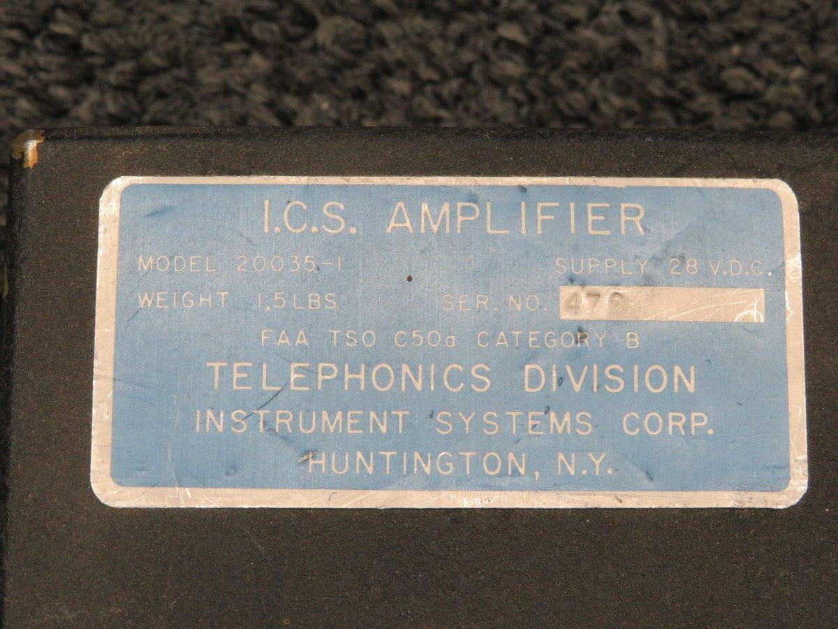 Telephonics 20035-1 Telephonics I.C.S. Amplifier (Volts: 28)