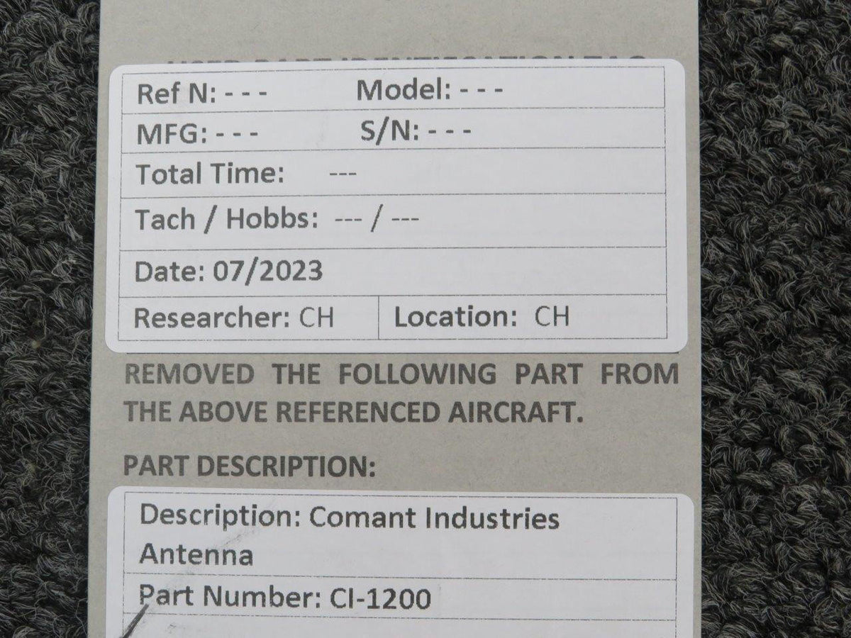Comant Industries CI-1200 Comant Antenna Assembly