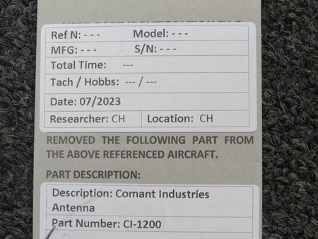 Comant Industries CI-1200 Comant Antenna Assembly