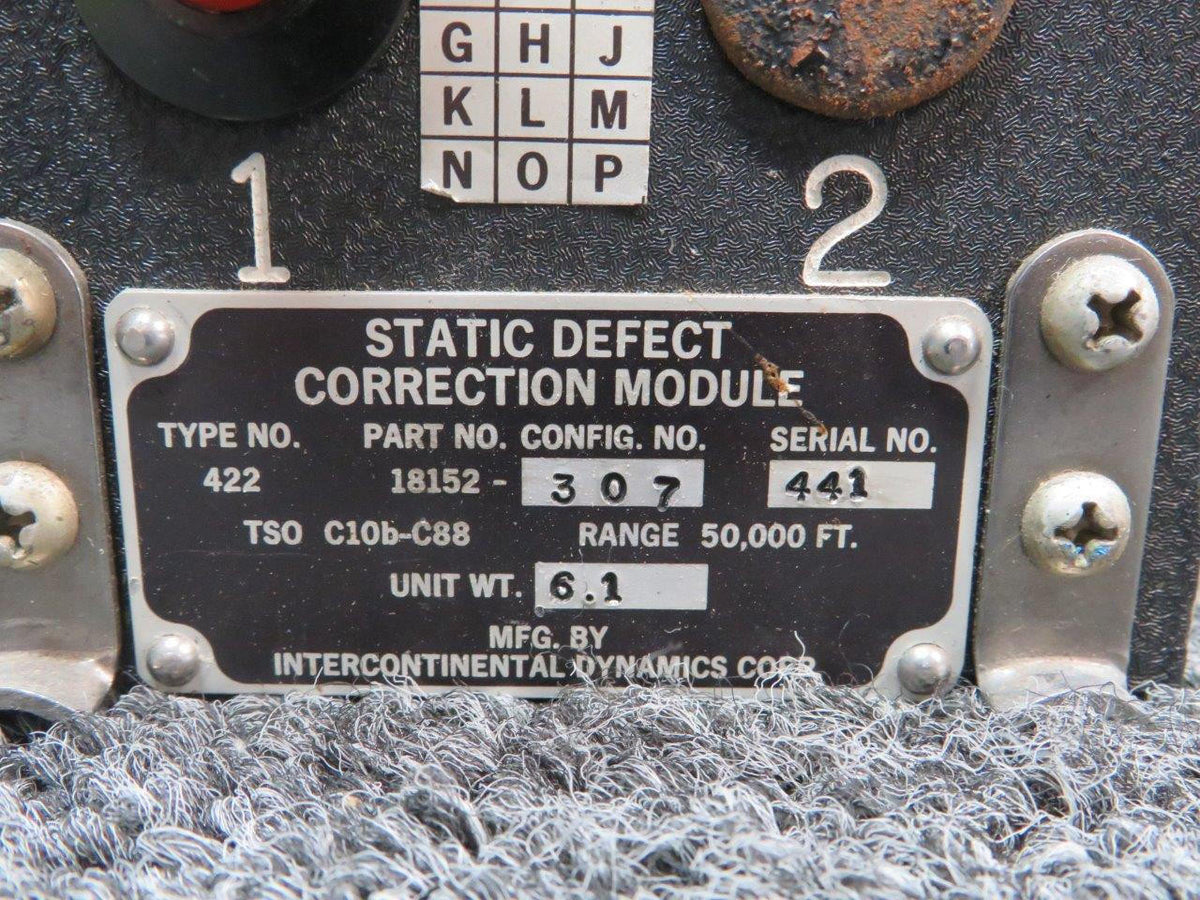 Intercontinental 18152-307 Intercontinental Static Defect Correction Module
