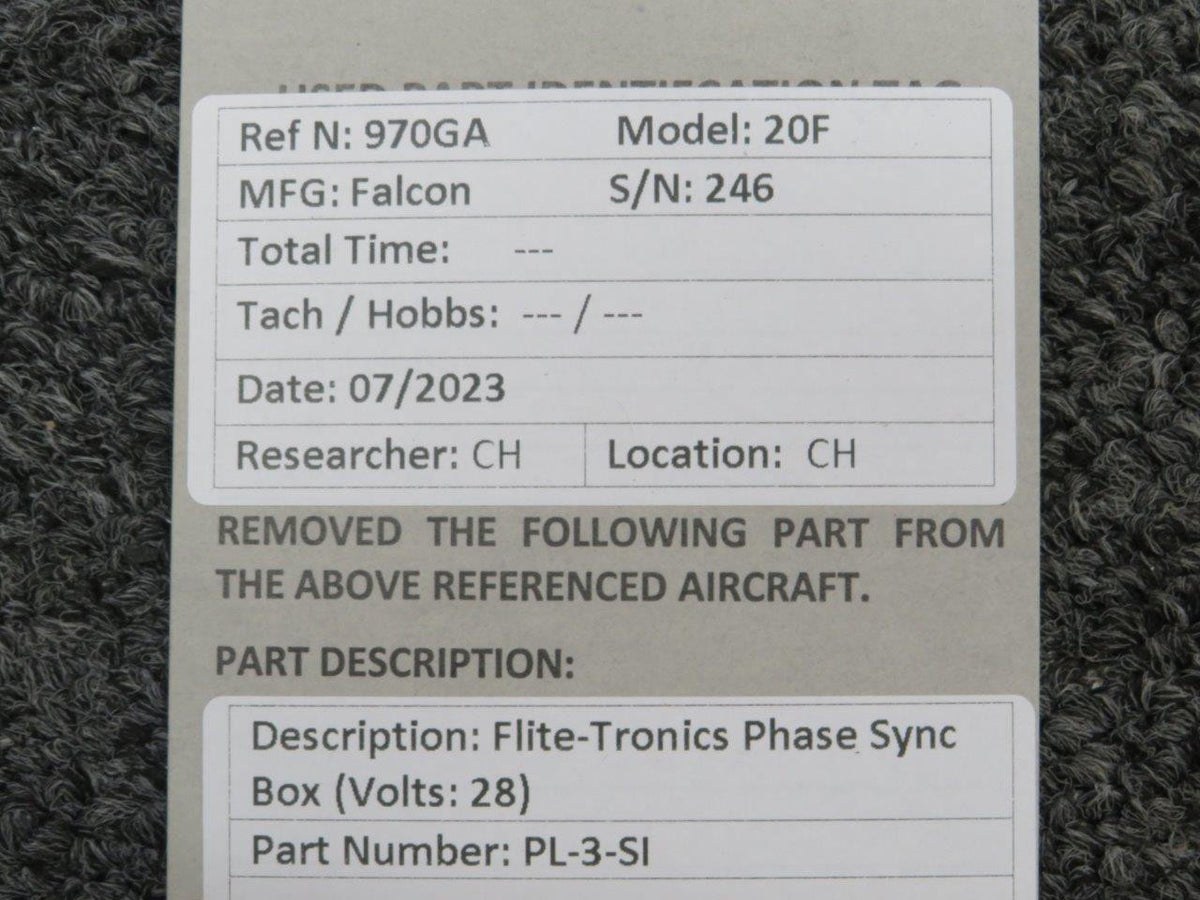 Flite-Tronics PL-3-SI Flite-Tronics Phase Sync Box (Volts: 28)