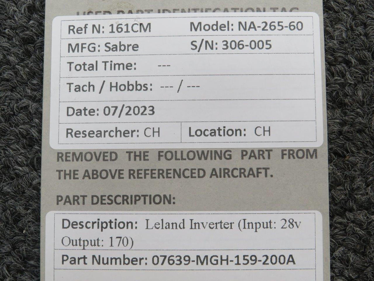 AMF 07639-MGH-159-200A AMF Electro Systems Motor Generator (Volts: 28)