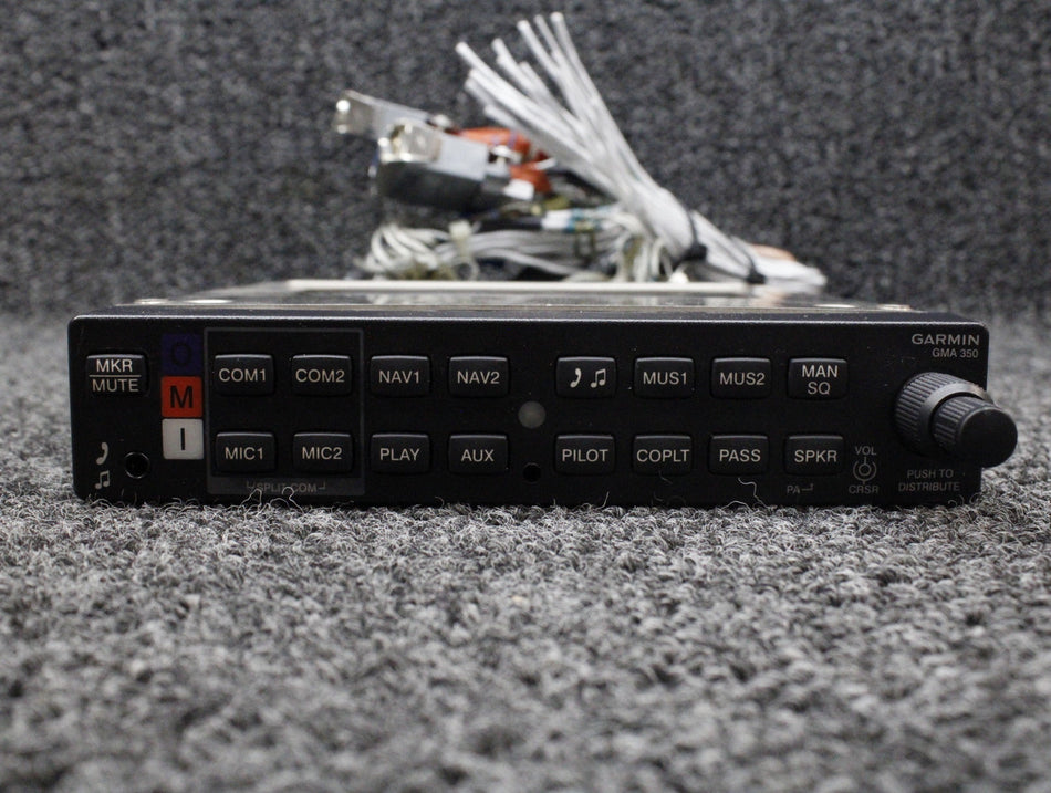 011-02385-00 Garmin GMA-350 Audio Selector Panel with Tray (Volts: 14, 28)