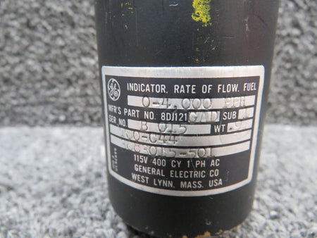 General Electric 8DJ121GAD-1 (Alt: 3883015-501) General Electric Fuel Flow Indicator