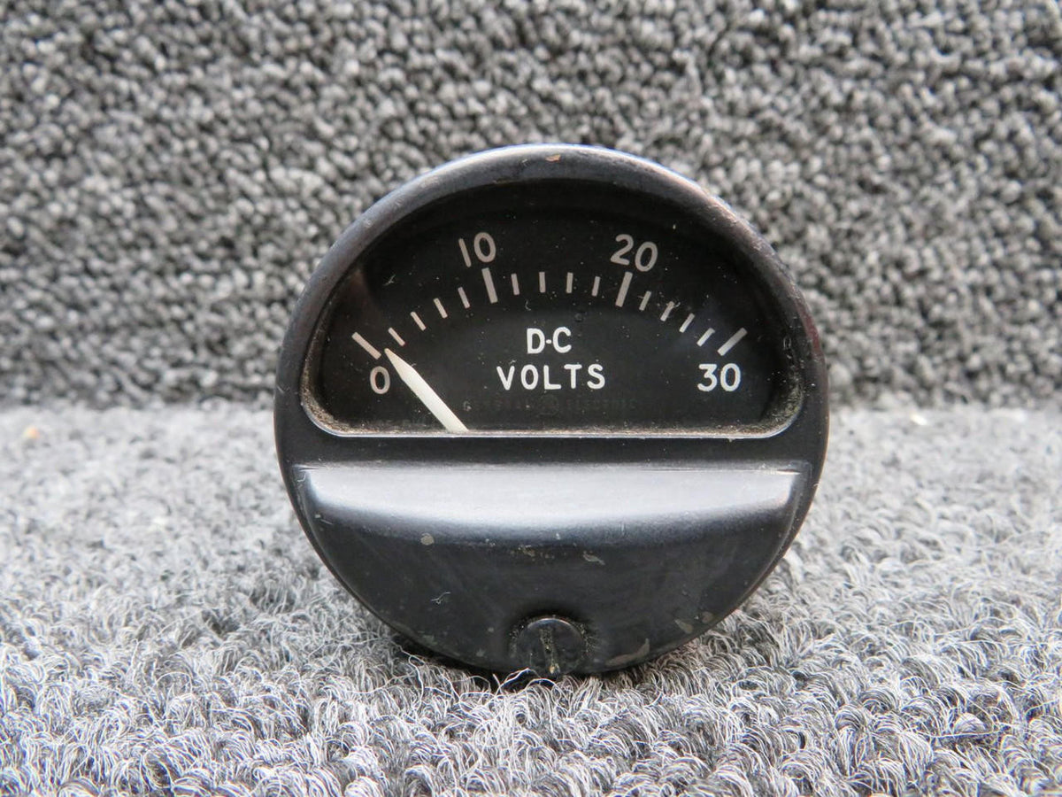 General Electric 8DW84LVA213 General Electric DC Voltmeter Indicator (Volts: 0-30)