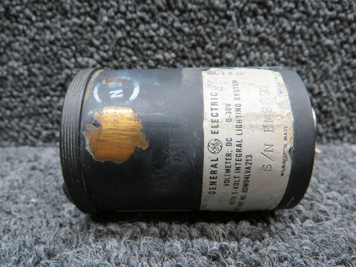 General Electric 8DW84LVA213 General Electric DC Voltmeter Indicator (Volts: 0-30)