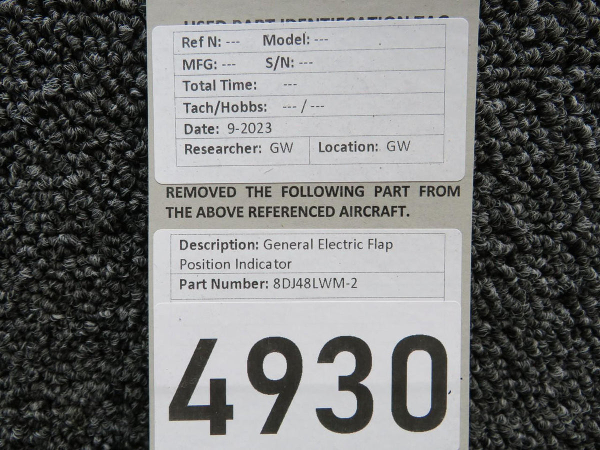 General Electric 8DJ48LWM-2 General Electric Flap Position Indicator