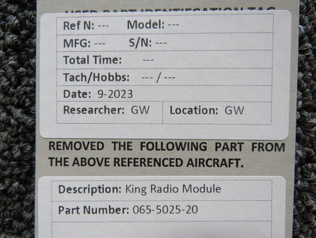 King Radio 065-5025-20 King Radio Module