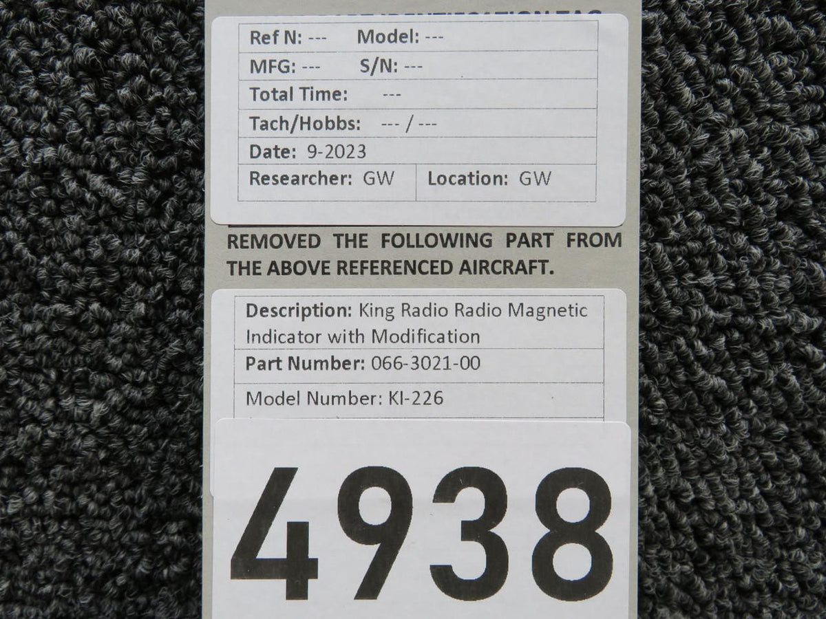 King Radio 066-3021-00 King Radio KI-226 Radio Magnetic Indicator with Modification