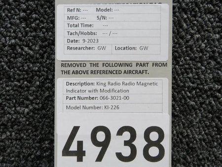 King Radio 066-3021-00 King Radio KI-226 Radio Magnetic Indicator with Modification