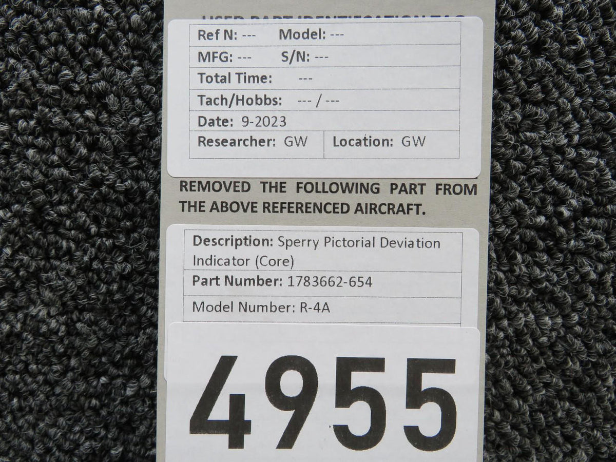 Sperry 1783662-654 Sperry R-4A Pictorial Deviation Indicator (Core)
