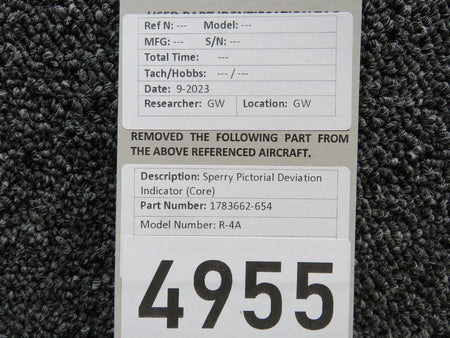 Sperry 1783662-654 Sperry R-4A Pictorial Deviation Indicator (Core)