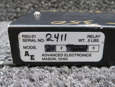 Advanced Electronics RSU-21 Advanced Electronics Relay, Side Mounted Connector with Modifications