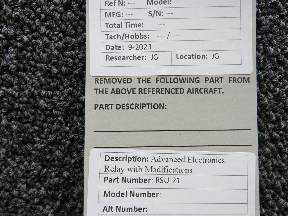 Advanced Electronics RSU-21 Advanced Electronics Relay with Modifications