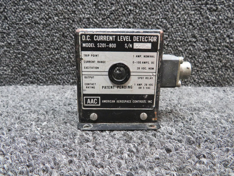 American Aerospace S201-800 American Aerospace Controls DC Current Level Detector (Volts: 28)